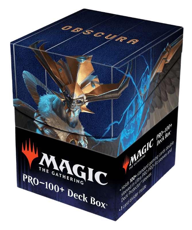 Ultra Pro Streets of New Capenna 100+ Deck Box featuring Obscura