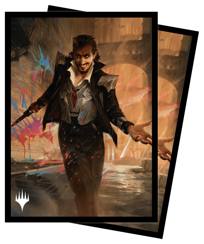 Ultra Pro Streets of New Capenna 100ct Sleeves featuring Anhelo, the Painter for Magic: The Gathering