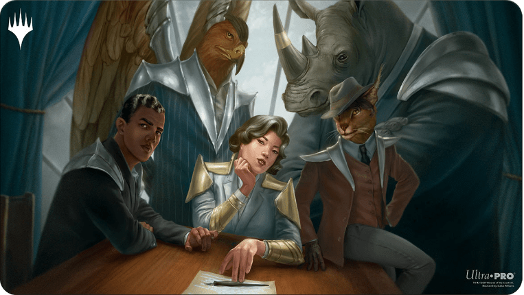 Ultra Pro Streets of New Capenna Playmat featuring Brokers Ascendancy for Magic: The Gathering