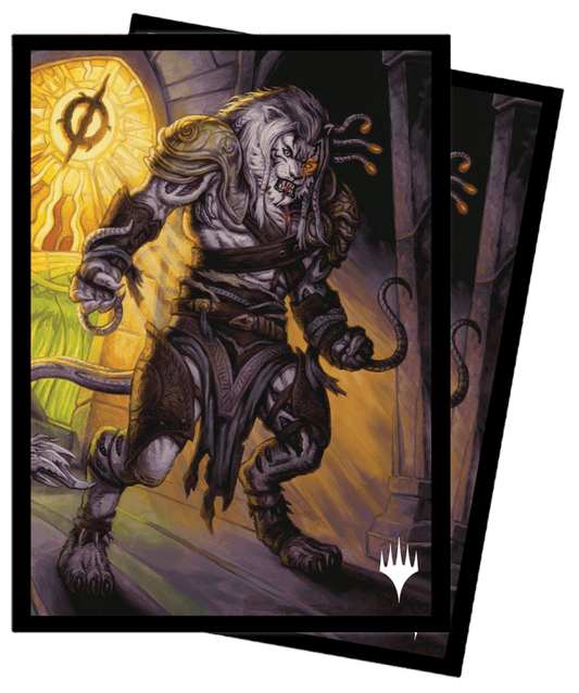 Ultra Pro Dominaria United 100ct Sleeves featuring Ajani, Sleeper Agent for Magic: The Gathering