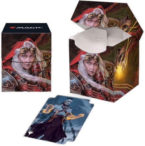 Ultra Pro Dominaria United 100+ Deck Box featuring Jaya, Fiery Negotiator for Magic: The Gathering