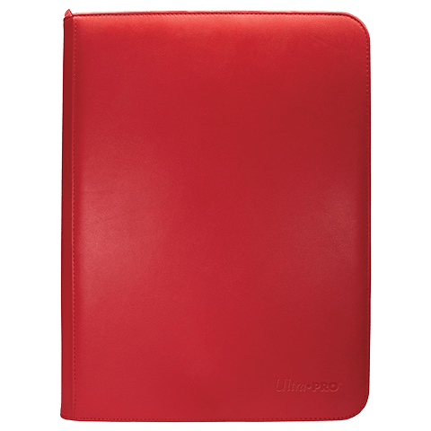 Ultra Pro Vivid 9-Pocket Zippered PRO-Binder: Red