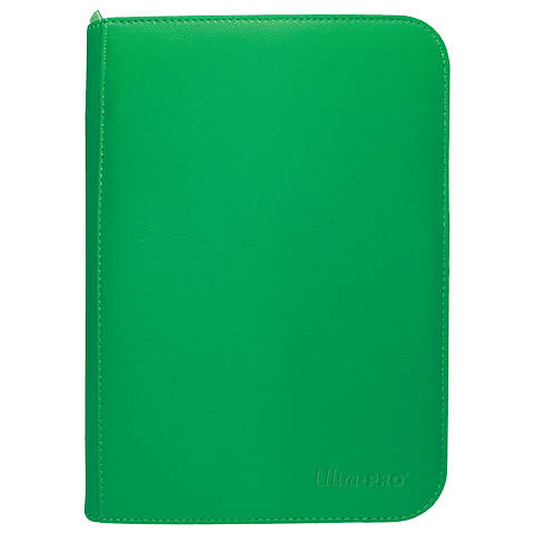 Ultra Pro Vivid 4-Pocket Zippered PRO-Binder: Green