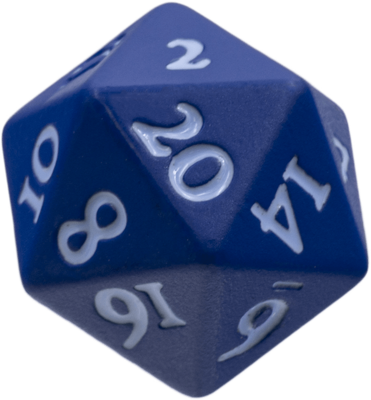 Ultra Pro Vivid Heavy Metal Dice: Blue