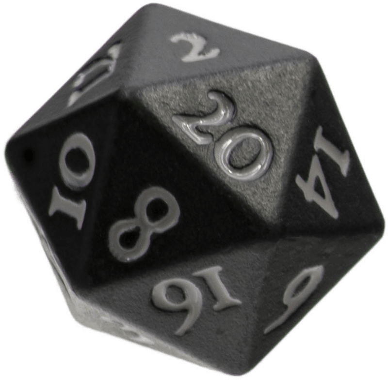 Ultra Pro Vivid Heavy Metal Dice: Black