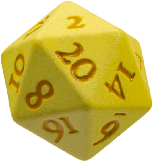 Ultra Pro Vivid Heavy Metal Dice: Yellow