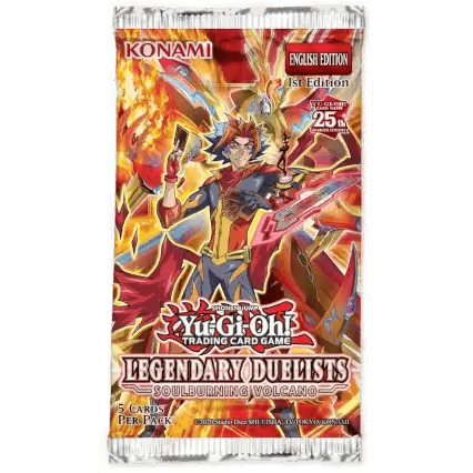 Yu-Gi-Oh! Sealed Booster Pack Legendary Duelists: Soulburning Volcano 5 Cards