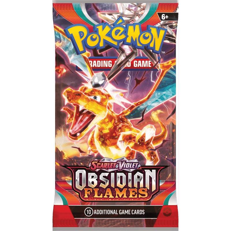 Pokemon Scarlet & Violet Obsidian Flames: Booster Pack 10 Cards