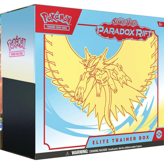 Pokemon Scarlet & Violet Paradox Rift: Elite Trainer Box Blue & Yellow