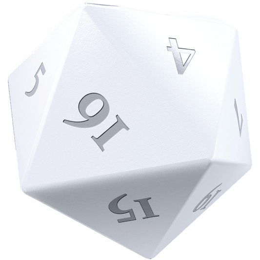 Ultra pro Vivid Heavy Metal Dice: White