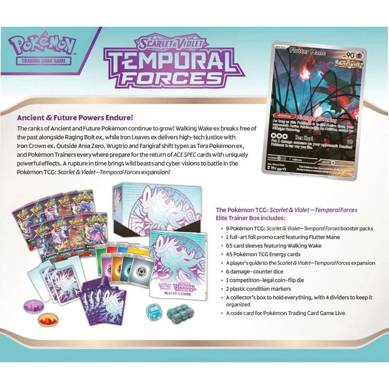 Pokemon Scarlet & Violet Temporal Forces: Elite Trainer Box Blue