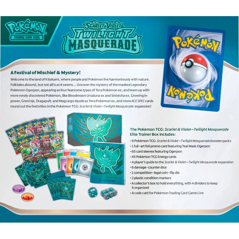 Pokemon Scarlet & Violet Twilight Masquerade: Elite Trainer Box