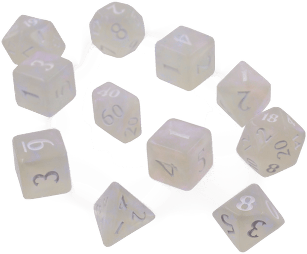 Ultra Pro Eclipse 11 Dice Set: Artic White