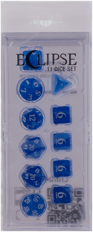 Ultra Pro Eclipse 11 Dice Set: Pacific Blue