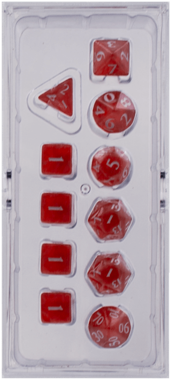 Ultra Pro Eclipse 11 Dice Set: Apple Red