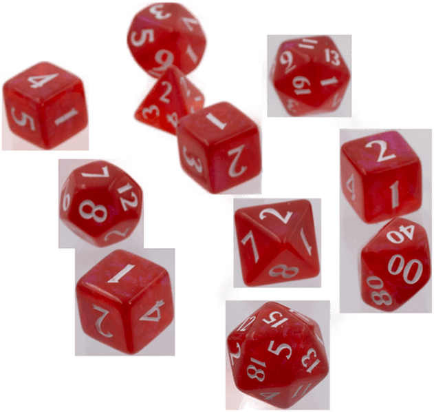 Ultra Pro Eclipse 11 Dice Set: Apple Red