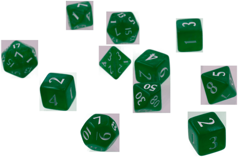 Ultra Pro Eclipse 11 Dice Set: Forest Green