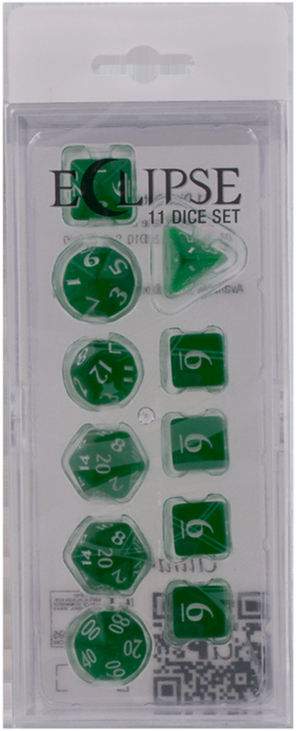 Ultra Pro Eclipse 11 Dice Set: Forest Green