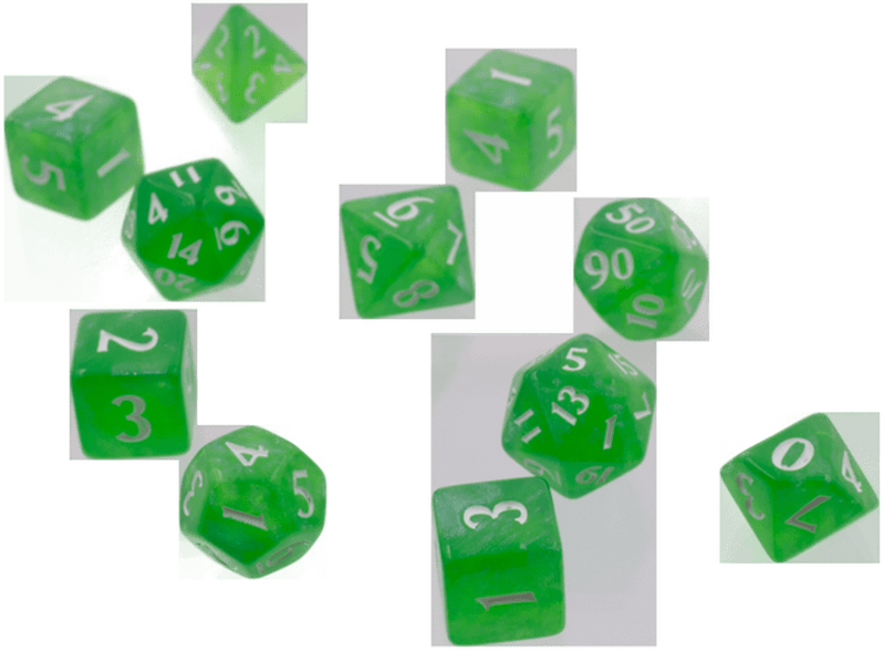 Ultra Pro Eclipse 11 Dice Set: Lime Green