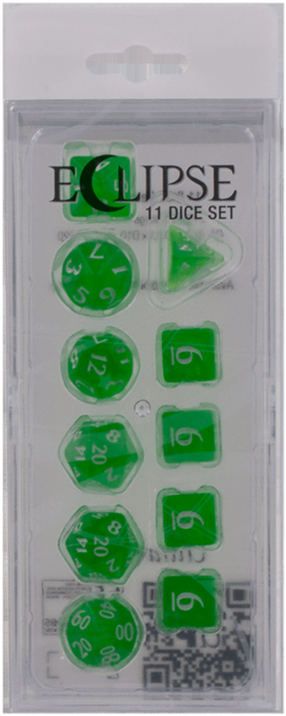 Ultra Pro Eclipse 11 Dice Set: Lime Green