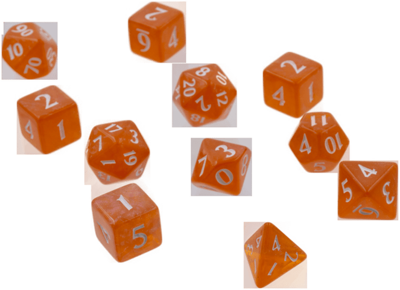 Ultra Pro Eclipse 11 Dice Set: Pumpkin Orange