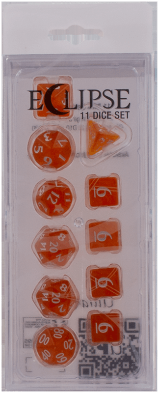 Ultra Pro Eclipse 11 Dice Set: Pumpkin Orange