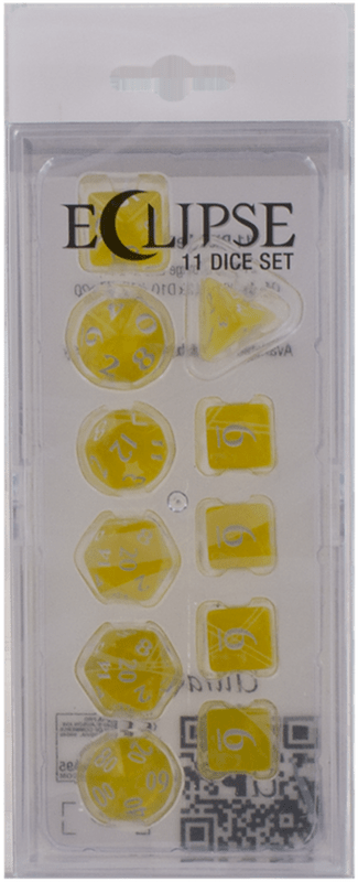 Ultra Pro Eclipse 11 Dice Set: Lemon Yellow