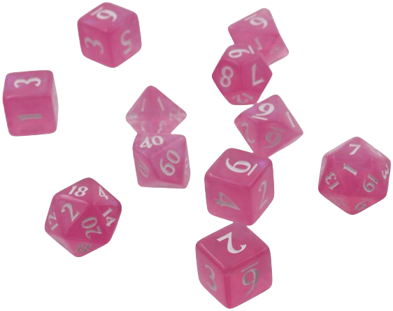 Ultra Pro Eclipse 11 Dice Set: Hot Pink