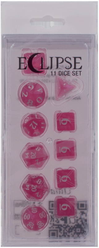 Ultra Pro Eclipse 11 Dice Set: Hot Pink