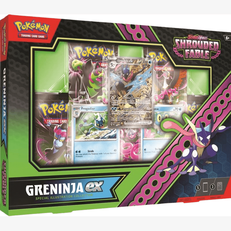 Pokemon Scarlet & Violet Shrouded Fable: Greninja EX Special Collection Box