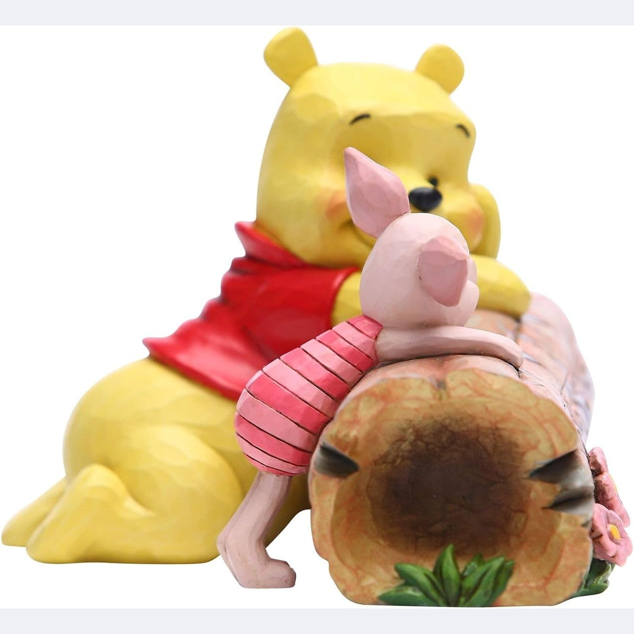 Disney Traditions Pooh And Piglet On A Log Figurine, Multi-colour Colour