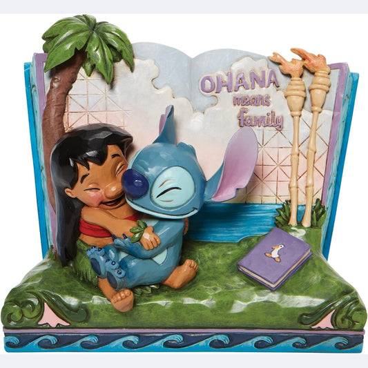 Disney Traditions Stitch Story Book Figurine, Multicolor, height 17cm