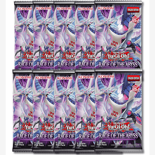 Yu-Gi-Oh Rage of the Abyss Booster 10 Pack Sealed