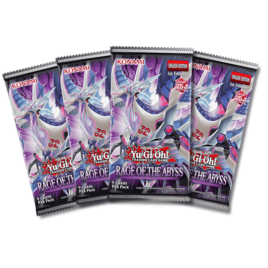 Yu-Gi-Oh Rage of the Abyss Booster 4 Pack Bundle Sealed