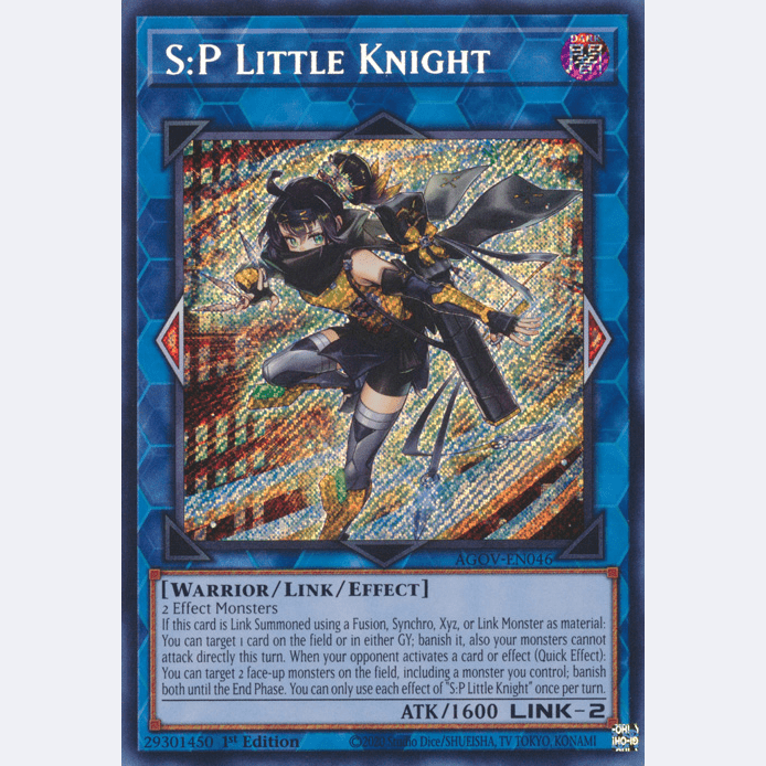 Yu-Gi-Oh S:P Little Knight Secret Rare NM | AGOV-EN046