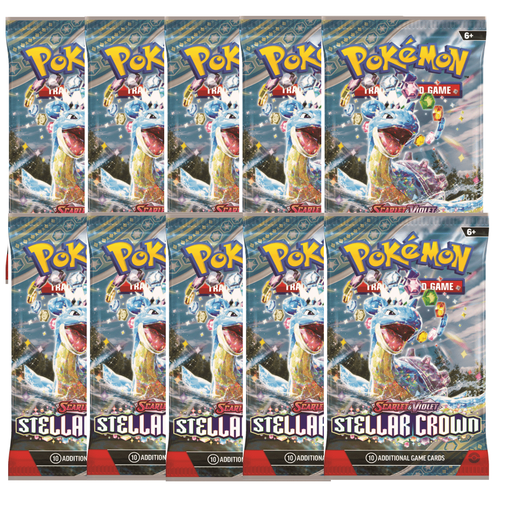 Pokemon Stellar Crown Booster Pack 10 Packs Sealed scarlet & Violet 7