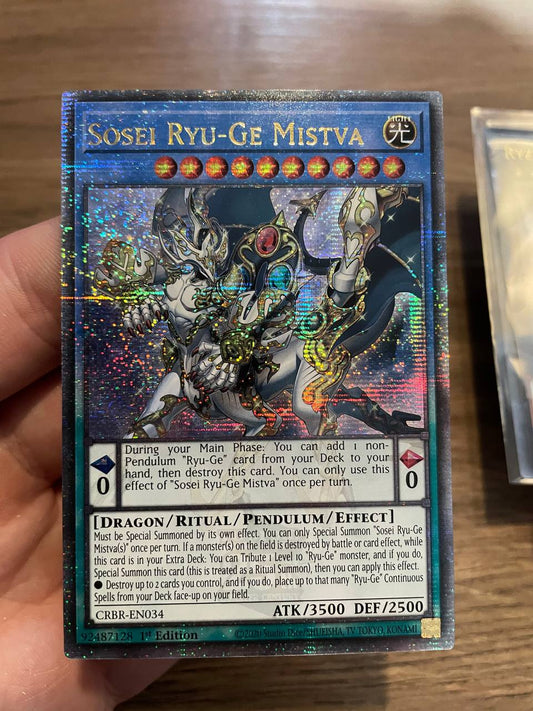 CRBR-EN034 Sosei Ryu-Ge Mistva Quarter Century Secret Rare 1st