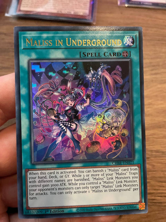 CRBR-EN021 Maliss in Underground Ultra Rare 1st Edition YuGiOh