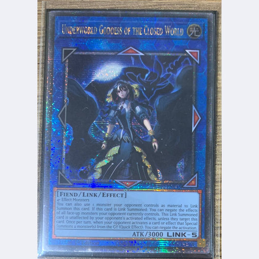 Underworld Goddess of the Closed World Quarter Century Secret Rare QCR NM | RA02-EN045