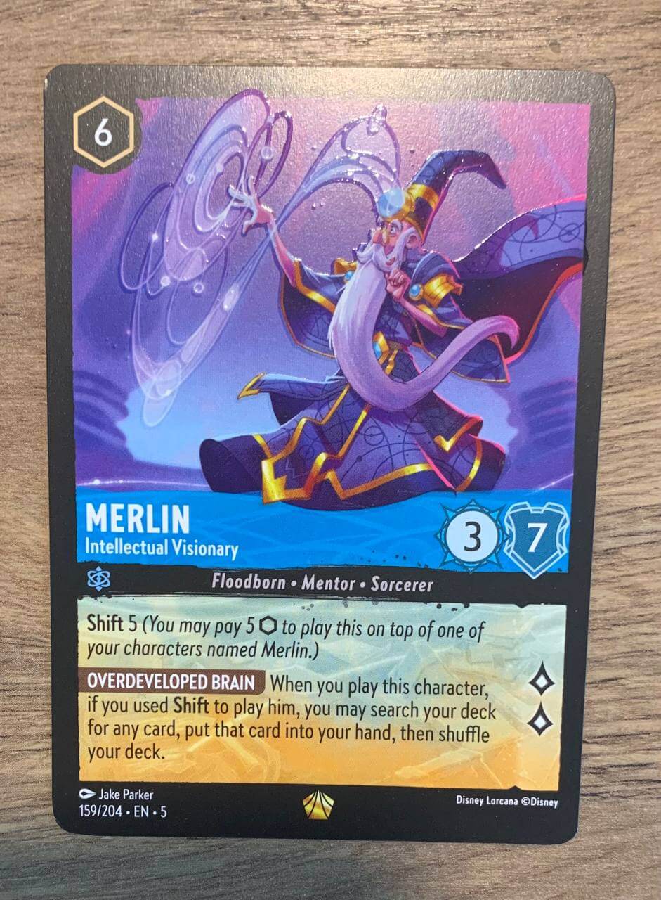 Merlin Legendary Lorcana Chapter 5 Shimmering Skies Intellectual Visionary