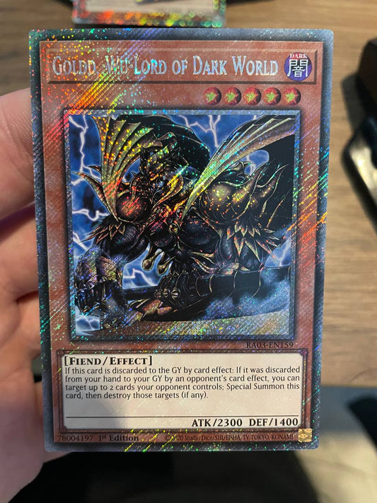 RA03-EN159 Goldd, Wu-Lord of Dark World Platinum Secret Rare NM