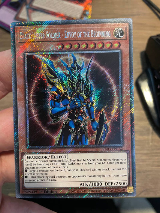 RA03-EN132 Black Luster Soldier - Envoy of the Beginning Platinum Secret Rare NM