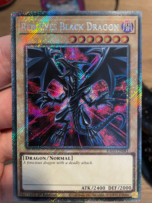 RA03-EN081 Red-Eyes Black Dragon Platinum Secret Rare NM