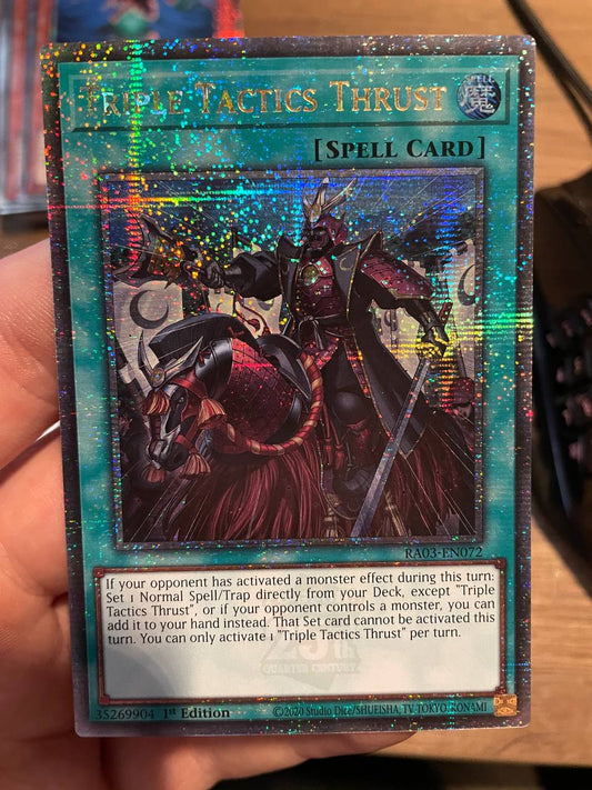 RA03-EN072 Triple Tactics Thrust Quarter Century Secret Rare NM