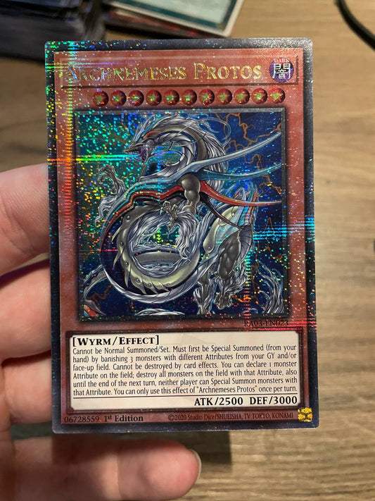 RA03-EN023 Archnemeses Protos Quarter Century Secret Rare 1st Ed YuGiOh