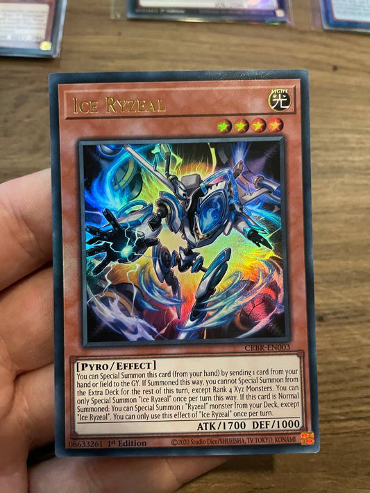 CRBR-EN003 Ice Ryzeal Ultra Rare 1st Edition YuGiOh