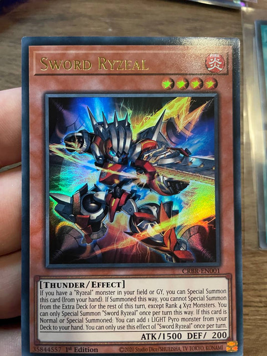 CRBR-EN001 Sword Ryzeal Ultra Rare 1st Edition YuGiOh