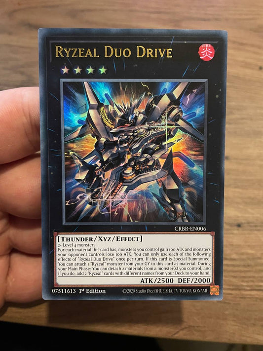 CRBR-EN006 Ryzeal Duo Drive Ultra Rare 1st Edition YuGiOh